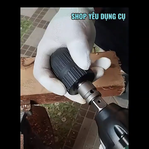 Đầu kẹp khoan tự khóa/Đầu kẹp khoan tự siết/Đầu kẹp tự động/Dầu chuyển đổi cho cờ lê điện/Dầu chuyển đổi cờ lê điện/Bộ chuyển đổi tay vặn lực sang bắt vít- Khớp Nối Khí Nén/Điện - Chất Liệu Thép Hợp Kim Cr-V Chịu Lực Cao - Dụng Cụ Sửa Chữa Ô Tô Xe Máy