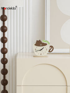 Creative Clock Decorative Accessories Cat Coffee Cup Tabletop Decorations Living Room Entrance Modern Simplicity Home Decor