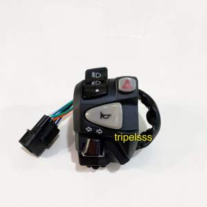 SAKLAR HOLDER GENIO SET KIRI KANAN PLUS ON OFF LAMPU HAZARD