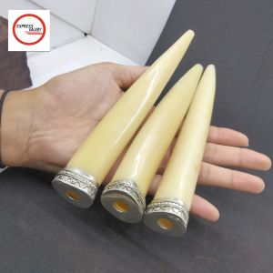 pipa once tulang kerbau model taring variasi alpaka A23