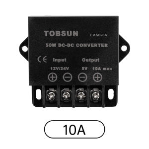 Aideepen | DC Transformer DC Power Converter Step Down Converter Voltage Regulator Buck Module 12V/24V to 5V 3A/5A/10A/15A 15W/25W/50W/75W