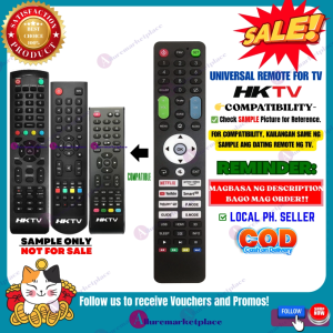 HKTV Remote tv Ready to Use Universal TV remote for HKTV LED TV Remote Read Description Below Before Ordering!! alluremarketplace2ND