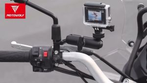 MOTOWOLF Motorcycle Dash Cam Holder Camera GoPro Mount Pemegang Kamera Motosikal Basikal Bicycle MDL3519 Mount Side Mirror & Handle Bar