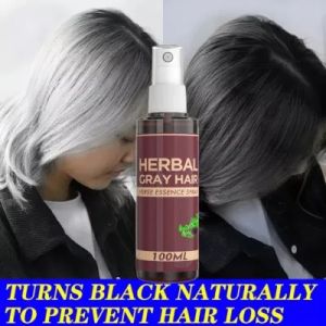 Mengurangi Abu-abu Rambut Kulit Kepala dengan Serum Menghitamkan Rambut Herbal