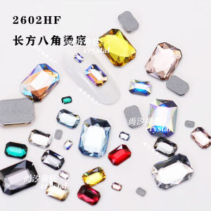 Schmitt Crystal Nail Art 2602HF Hot Bottom Long Eight-sided Diamond Fashion DIY Nail Decoration Accessories from Austria