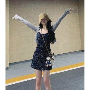 YUEZHONGWEI | Áo Cardigan Mỏng Hơi Lụa Tay Ngắn Chống Nắng Mùa Hè