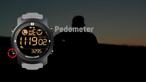NORTH EDGE Outdoor Tactical Mens Watch Free Diving Digital Watch 50M Waterproof Watch For Men Alloy Case Tempered Glass Pedometer Sport Watch Heart Rate LAKER jam tangan pintar