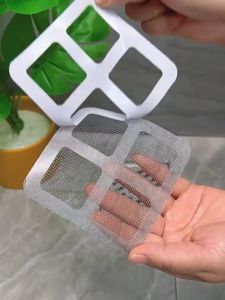 【10Pcs in 1Pack】Disposable Floor Drain Filter Sticker Pelekat Saliran Lantai Anti-blocking Hair Catcher Insect-Proof Sewer Cover Kitchen Bathroom Floor Sink Strainer Patch
