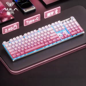 AULA | Triple Mode Side Engraved Mechanical Keyboard 108 Keys