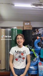 (5-10 เมตร)ตาข่ายพลาสติก ตาข่ายล้อมไก่ ตาข่ายPVC ตาข่าย6เหลี่ยม สูง 90  ทนทาน พลาสติกอย่างดี เลือกความยาวได้