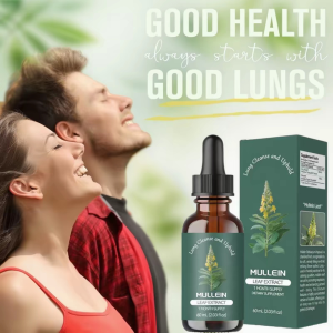 60ML Original Mullein Leaf Extract Drops Food Supplement Green Liquid with Chlorophyll