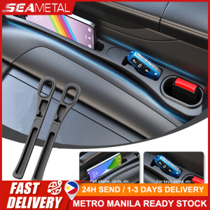 SEAMETAL 1pair Car Seat Gap Filler Elastic Center Console Seat Crevice Filler Strip Drop Block with Extra Storage Space
