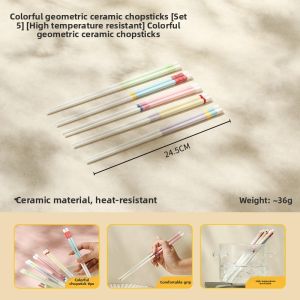 LOTUS BLUE | High Aesthetics Public Chopsticks for Home Use Ceramic Food Grade Anti-Mold Heat Resistant