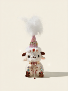 LONGKUI | Cultural and Creative Souvenir Sheep Plush Toy Keychain