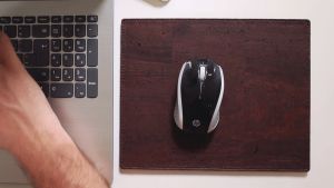Corkor Vegan Cork Mouse Pad Dark Brown | Anti-Slip Minimalist Computer PC Gaming Mousepad Mat Desk Accessory Water Resistant 防滑电脑鼠标垫標墊棕色办公桌配件环保可持续防水