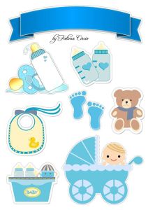 Topper baby boy / baby Shower / Bayi laki-laki bisa custom nama