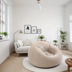 Ghế Sofa Hơi Đơn Tựa Lưng Đầy Đủ Có Tay Vịn Ghế Ngoài Trời Ghế Xếp Dã Ngoại Ghế Thư Giãn Gấp Gọn Ghế Sofa Hơi Hình Oval Để Nằm Nghỉ Trong Vườn