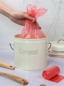 Túi Rác Cầm Tay Dày Có Dây Rút Túi Đựng Rác Nhà Bếp Túi Đựng Rác Ướt Túi Đựng Rác Nắp Có Thể Thu Nhỏ Phụ Kiện Gia Đình