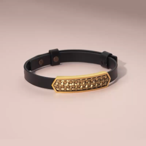 Chow Sang Sang 周生生 999.9 24K Pure Gold Noir Chainmail Bracelet for Men 22cm 96437B Price-by-Weight 12.35g Gold