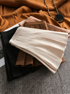 plus Size Womens Woolen Plaid Skirt High Waist A-Line Short JK Uniform Style Thickened Spring Autumn Winter Fashion Trend