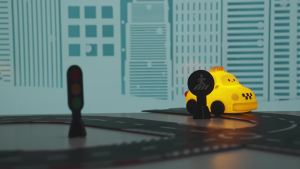Đèn Ngủ Ô Tô Bằng Silicon Có Thể Sạc Lại Bằng USB - Đèn Hoạt Hình Khủng Long Taxi Có Thể Điều Chỉnh Dành Cho Bé Trai & Trẻ Em Đồ Trang Trí Bàn Dễ Thương Quà Tặng