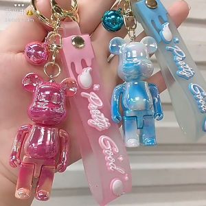 Móc khóa Bearbrick Gấu nhiều màu phụ kiện túi xách móc khoá thời trang