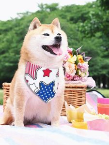 Pure Cotton Pet Scarf for Small to Medium Sized Cats And Dogs Three Triangle Towel Bandanas Saliva Towels Neckerchiefs