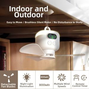 BEIQIANDAXIU | Quiet Fly & Mosquito Repeller Indoor Outdoor Fan