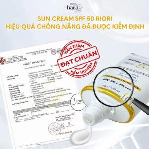 [MẪU MỚI] Kem Chống Nắng Quang Phổ Rộng Riori SUN CREAM SPF 50/PA+++ 50g