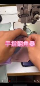 Móng nhọn lộn góc-cữ lộn góc nhọn-góc vuông(Cổ áo túi..) xỏ đầu ngón tay dùng trong may mặc