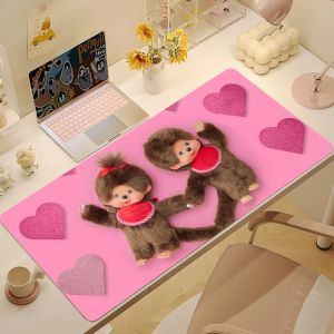 BILIBILI | Cartoon Cute Japan M-Monchhichis Mouse Pad Non-slip Thickened MousePad Large Writing Lockedge Office Student Gaming Cushion