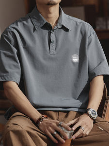 Áo Thun Polo Tay Ngắn Cổ Polo Dáng Rộng Mùa Hè Cho Nam Chất Liệu Nhanh Khô Cỡ Lớn Thời Trang Áo Thun Thường Ngày