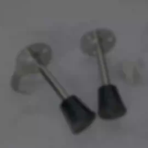 Door Stopper Rubber Household Stainless Steel No Punching Required Door Stopper Heavy Duty Door Stop