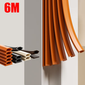 6M Door Seal Strip Anti-theft Door Windproof Self-adhesive Sound Insulation Strip Window Gap Dust-proof Tearable Weather Strip