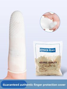 Durable One-Time Use Thickened Thumb Finger Protectors for Flipping Pages Counting Money Beauty Salon Tattooing and Pimple Protection