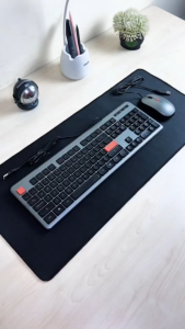 OLYPS Keyboard & Mouse Paket Kabel USB Portable 104 Keys Office Wired Keyboard Untuk PC/ Laptop