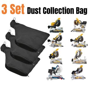 3 Set Dust Collector Bag for 255 Model Miter Saw with Adjustable Dust Jacket Stand and Zipper Edge Planer Belt Sander Dust Bags