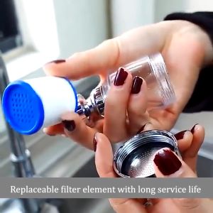 Flexible Faucet Sprayer Attachment 360° Rotating Kitchen Faucet Extender 2 Modes Water saving Keimav