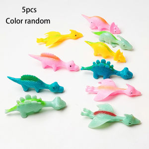 Catapult Dinosaur Launch Small Dinosaur Decompression Soft Rubber New Unique Fun Toy Desktop Decompression Party Toy