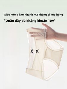 Quần lót tam giác AIMO cho nữ vải cotton 100% mỏng kiểu cạp vừa thoáng khí kháng khuẩn