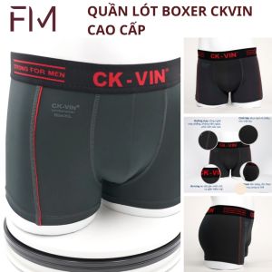 Hộp 5 quần lót boxer nam thun lạnh 4 chiều cạp bo dệt gân cao cấp - FORMEN SHOP - FMCB5PS224