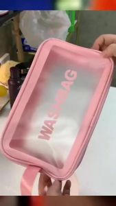Túi Đựng Mỹ Phẩm Trong Suốt WASHBAG - Túi Trang Điểm Du Lịch Đa Năng Nhiều Size Tiện Lợi