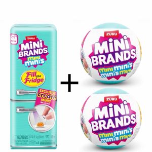 Bandai | ZURU Mini Surprise Blind Box Toy Ball Filled Refrigerator-mysterious Mini Refrigerator Toy+mini Toy Decorative Ideal Toy Gifts