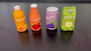 Rubber Pet Toy Latex Squeaky Sound Making Toy for Small Medium Dogs Interactive Toys Beverage Juice Bottle Toy