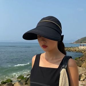 Summer Hat  for Women Visor Hat for Women Sun Hat Sunshade and Breathability Korean Fashion 2in1 Suitable for Cycling Mountaineering Outdoor Sports