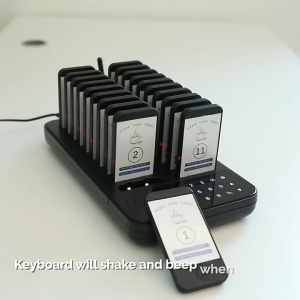 [SG Stock] Restaurant Pager Wireless Calling System Waterproof 16 Beepers/Buzzers