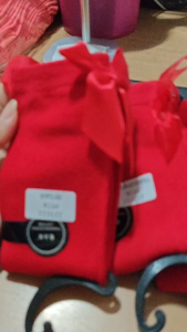 223111 Kaos kaki anak perempuan 3-12 tahun warna merah cabe polos ada pita ribbon cute panjang sebetis bawah lutut