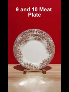 Smart Home Ph 4pcs set melamine ware Brown Flower / Madison design plates bowls cups spoon