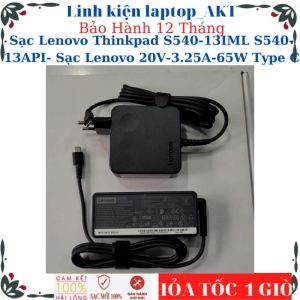 Sạc Lenovo Thinkpad S540-13IML S540-13API- Sạc Lenovo 20V-3.25A-65W Type C