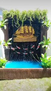 ม่านน้ำตกบ่อปลาติดกระจกเลี้ยงปลาน้ำตกหน้าบ้านน้ำตกฮวงจุ้ยน้ำพุเสริมฮวงจุ้ยพร้อมส่ง